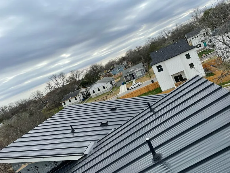Standing seam metal roof panels with vents for Skylight Repair in Tarboro
